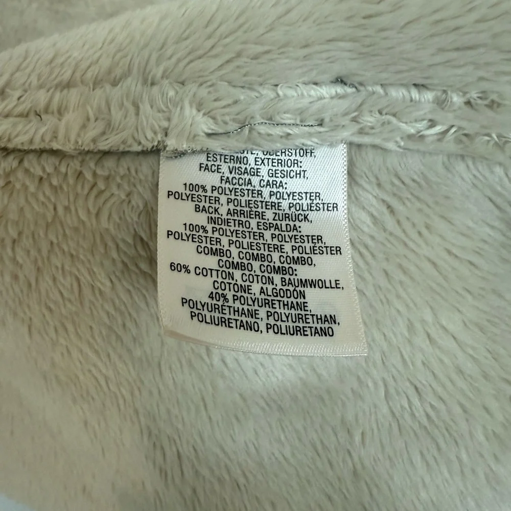 Anthropologie Gray and Cream Hooded Cape - Picture 9 of 13